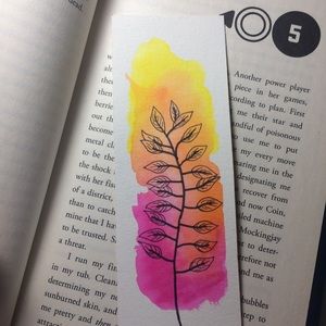Botanical Hand Painted Bookmark